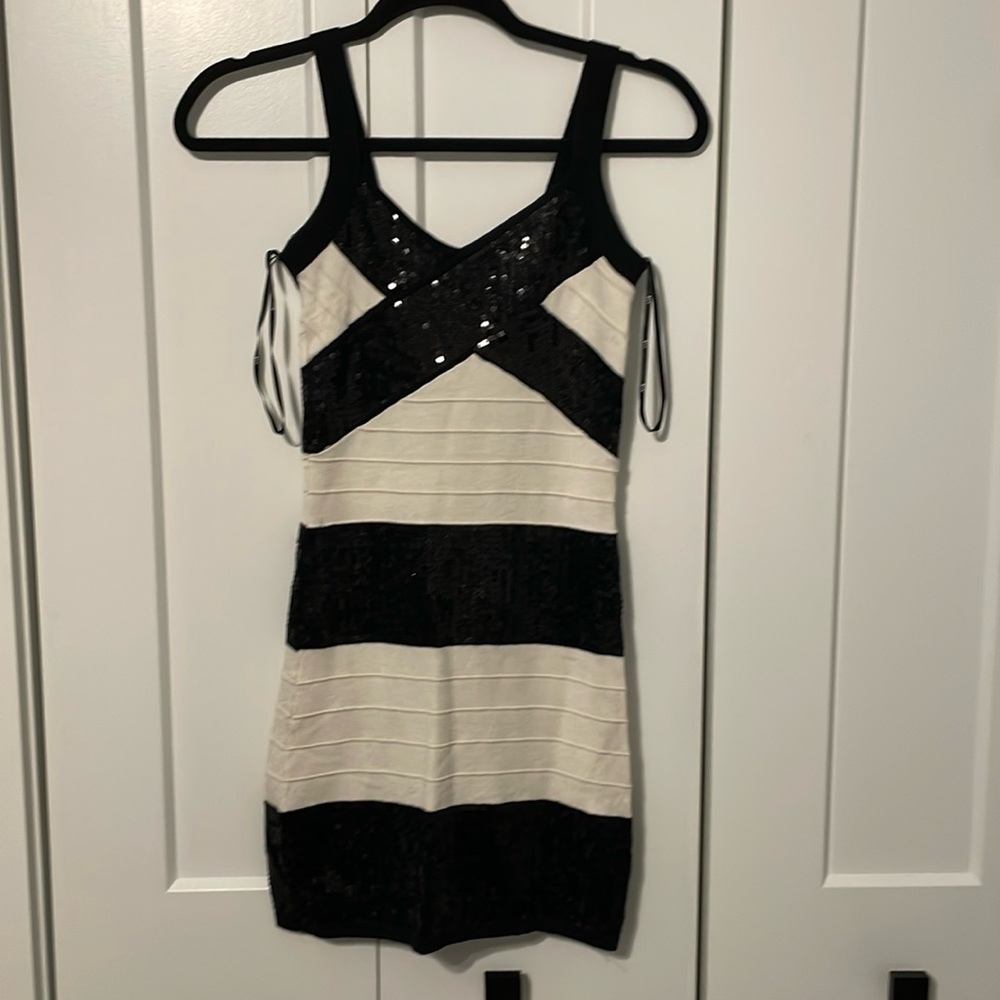Black and White dress Size medium